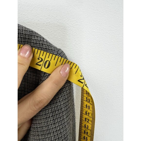 Versace Collection Wool Blazer  Sports Coat Gray houndstooth  Sz 54 - Picture 13 of 15